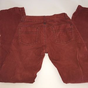 PrAna corduroy straight leg pants Burnt Orange